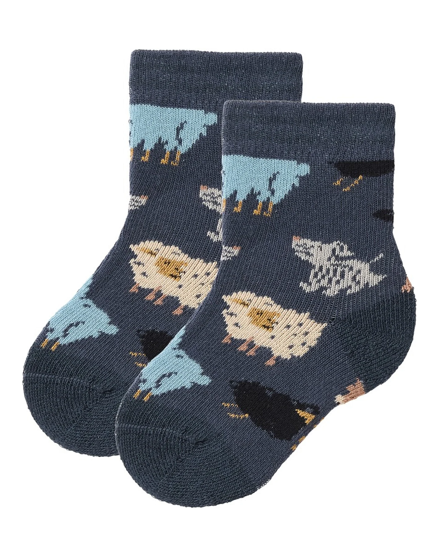 People Wear Organic 2er-Pack Frottee-Socken schieferblau mix Gr. 19-21 – Ansicht 2