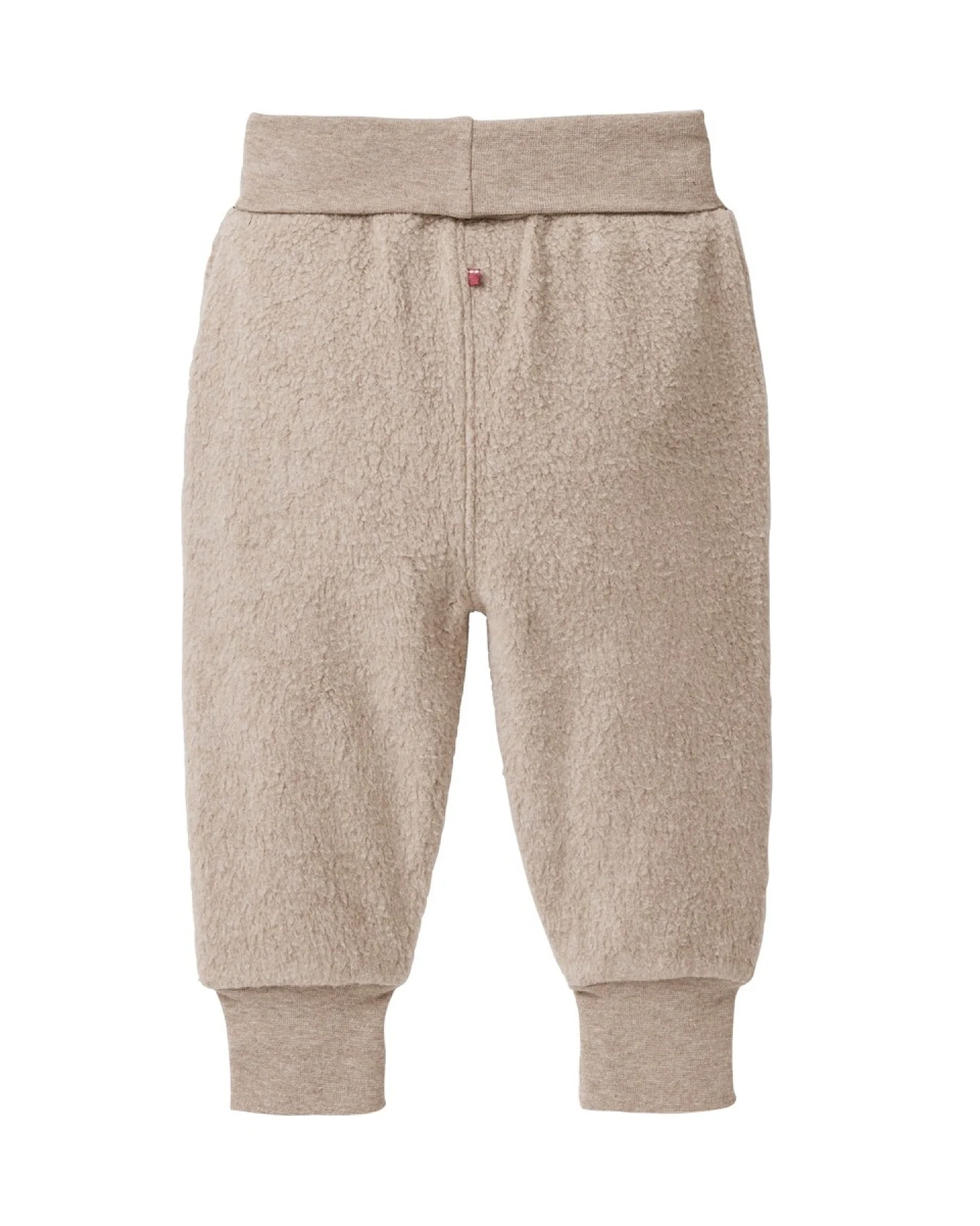 People Wear Organic Fleece-Hose dunkelsand mélange 62/68 – Ansicht 2