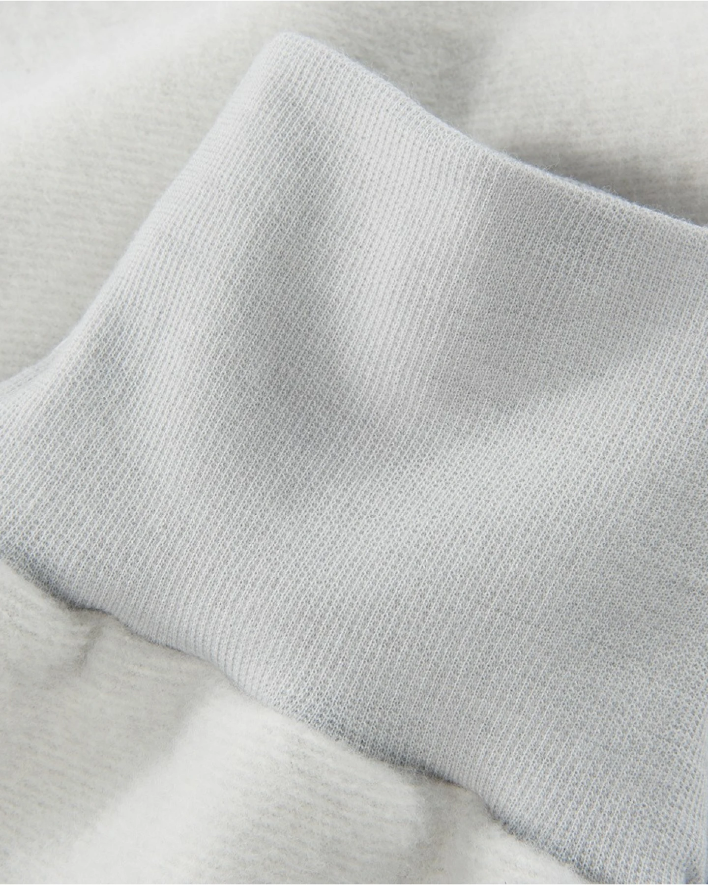 Cosilana Strampelsack Wolle-Baumwolle Fleece grau Länge 50 cm – Ansicht 2