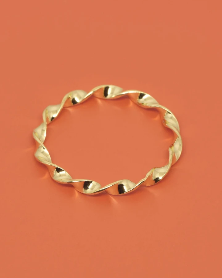 fejn Damen vegan Ring Twisted Gold