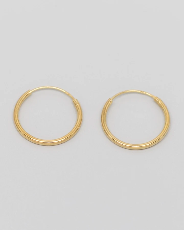 fejn Damen vegan Hoop Einfach Gold