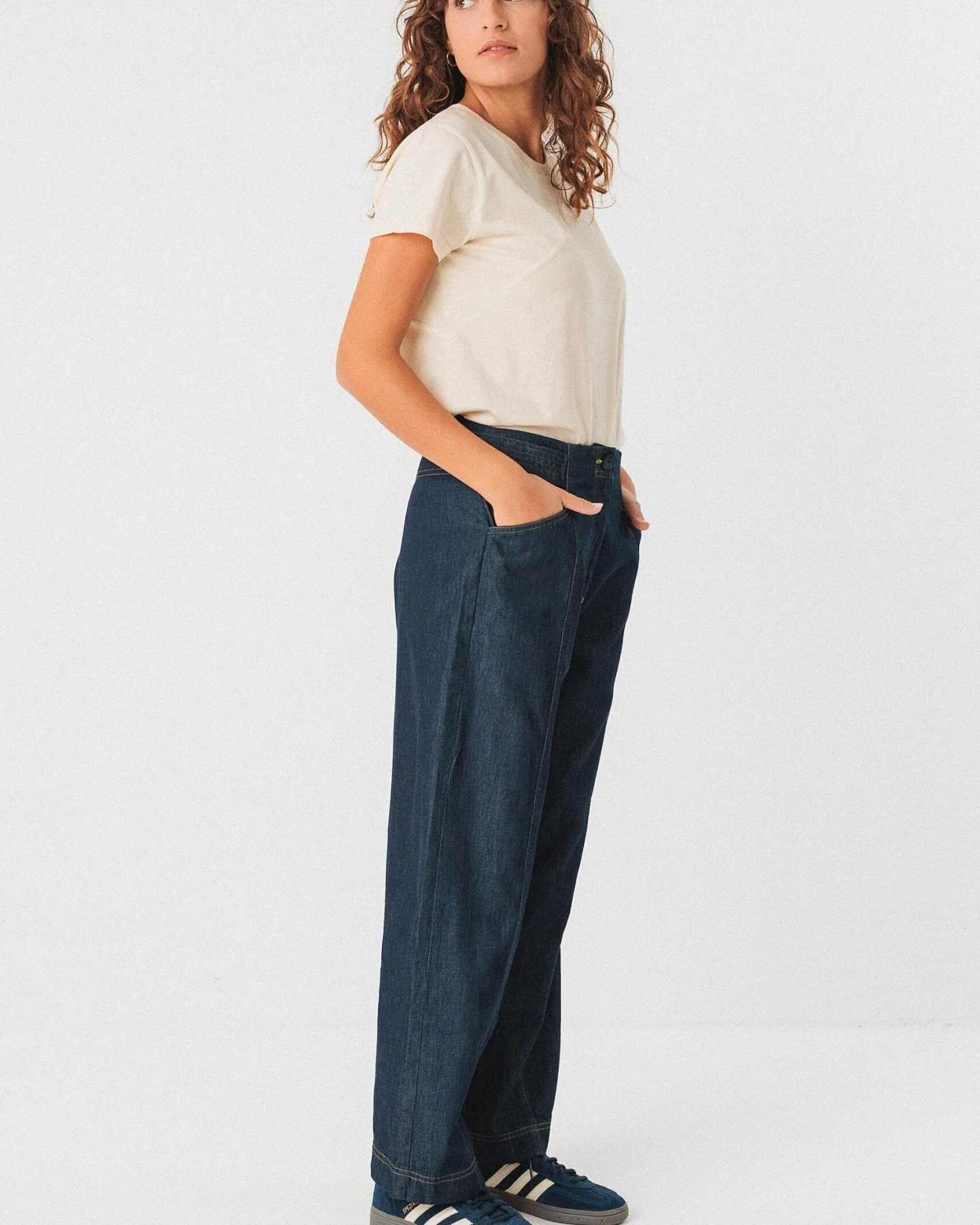 SKFK Damen vegan Jeans Bezi Blau – Ansicht 2