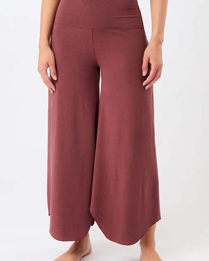 MANDALA Damen vegan Hose Tulpe Palisander