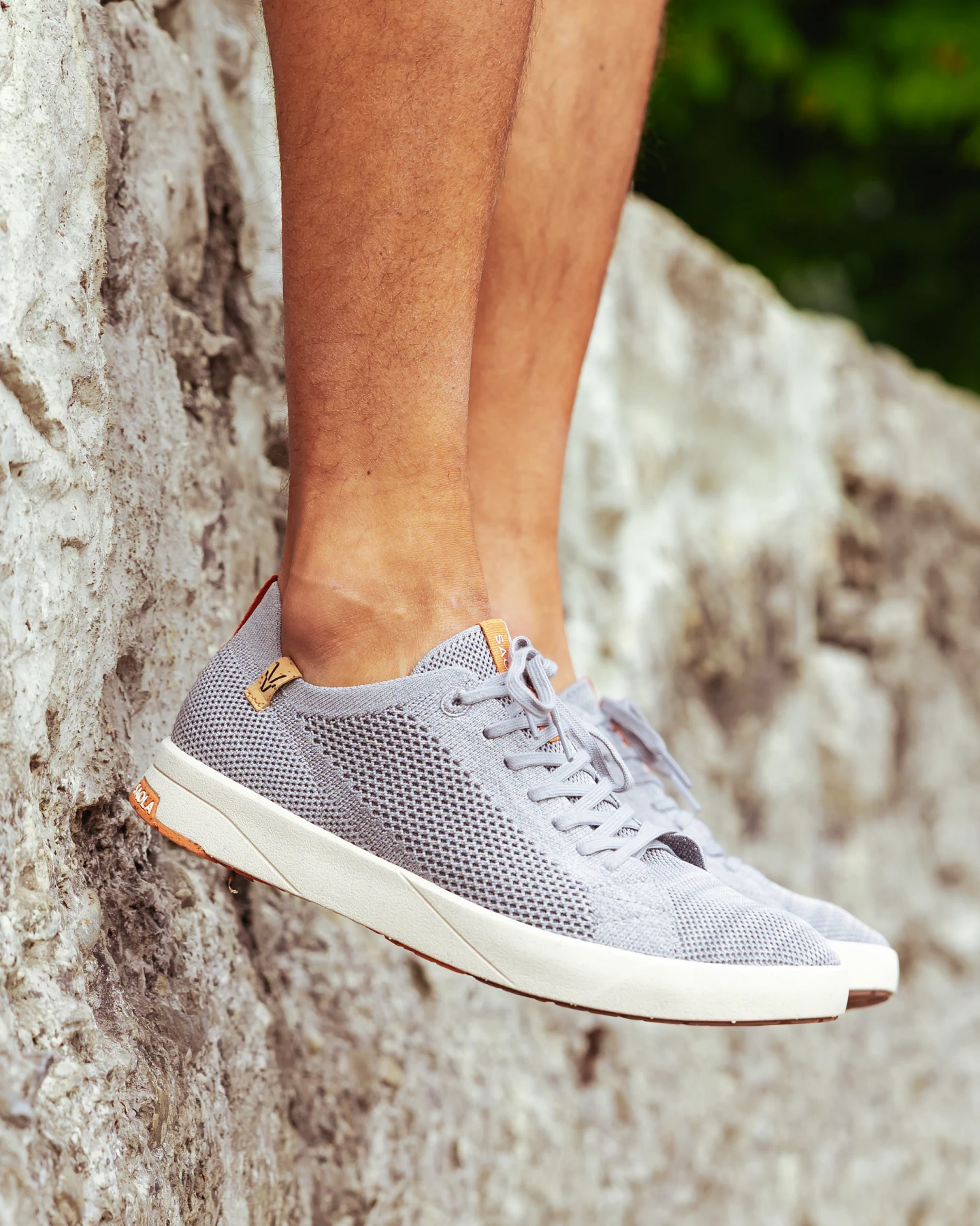SAOLA Herren vegan Sneaker Herren Cannon Knit 2.0 Grau – Ansicht 2
