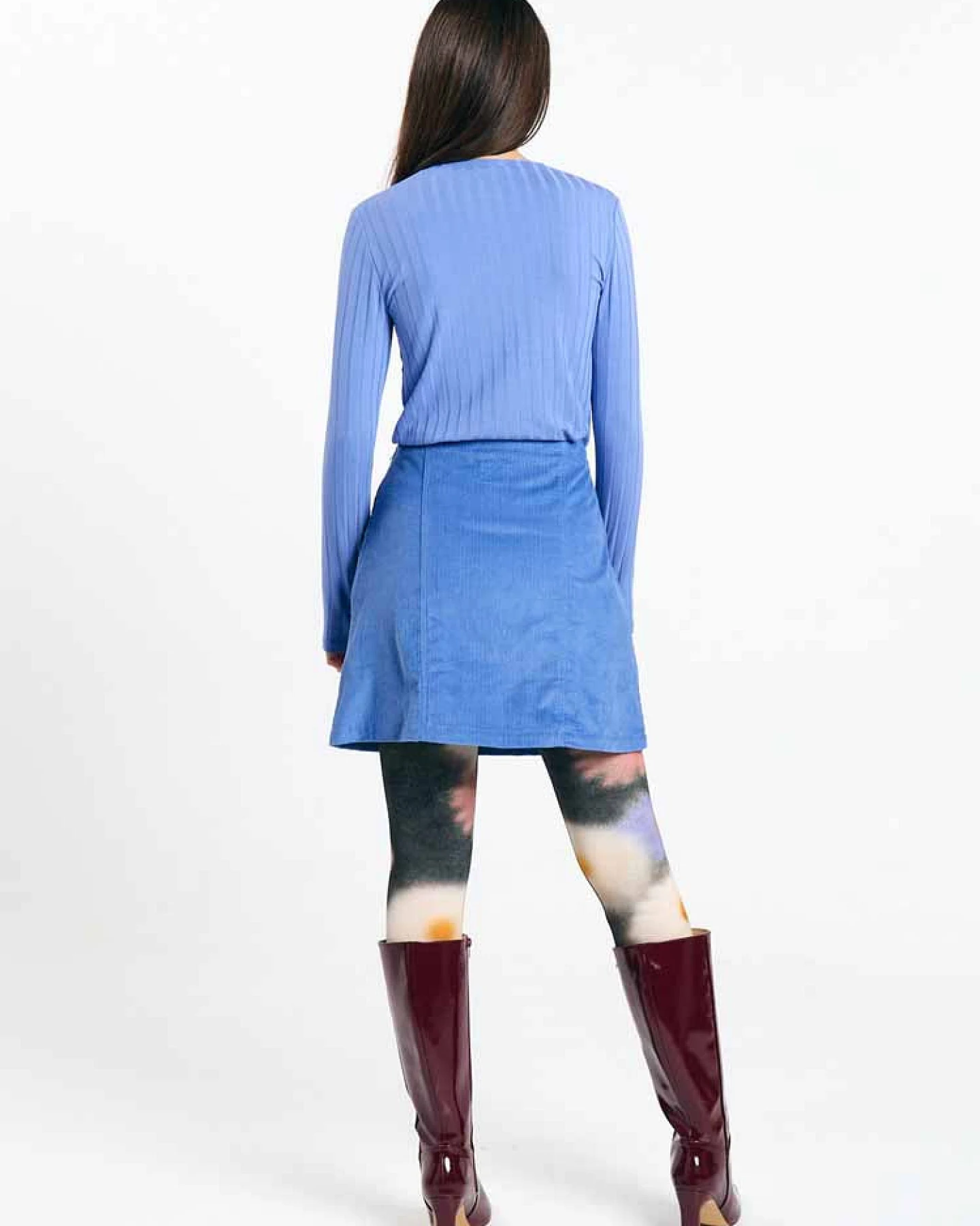 SUITE13LAB Damen vegan Rock Faro Cord Mid Blue – Ansicht 2