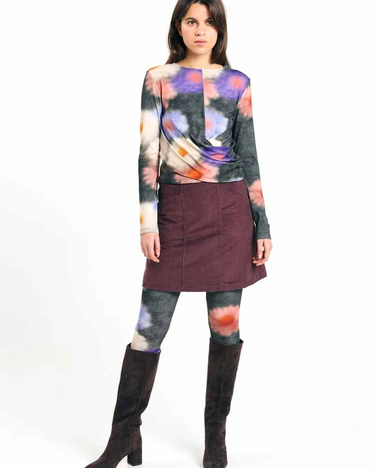 SUITE13LAB Damen vegan Rock Faro Cord Braun – Ansicht 2