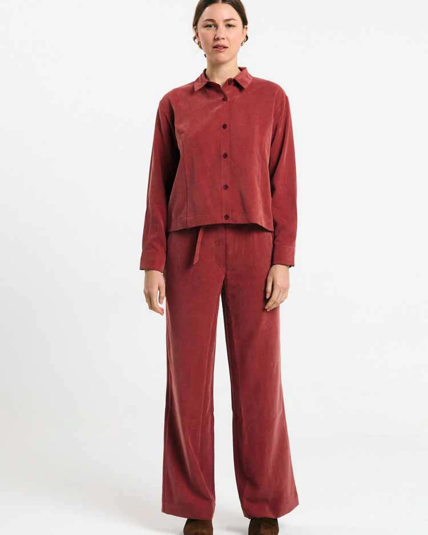SUITE13LAB Damen vegan Shirt Lisboa Brick – Ansicht 2