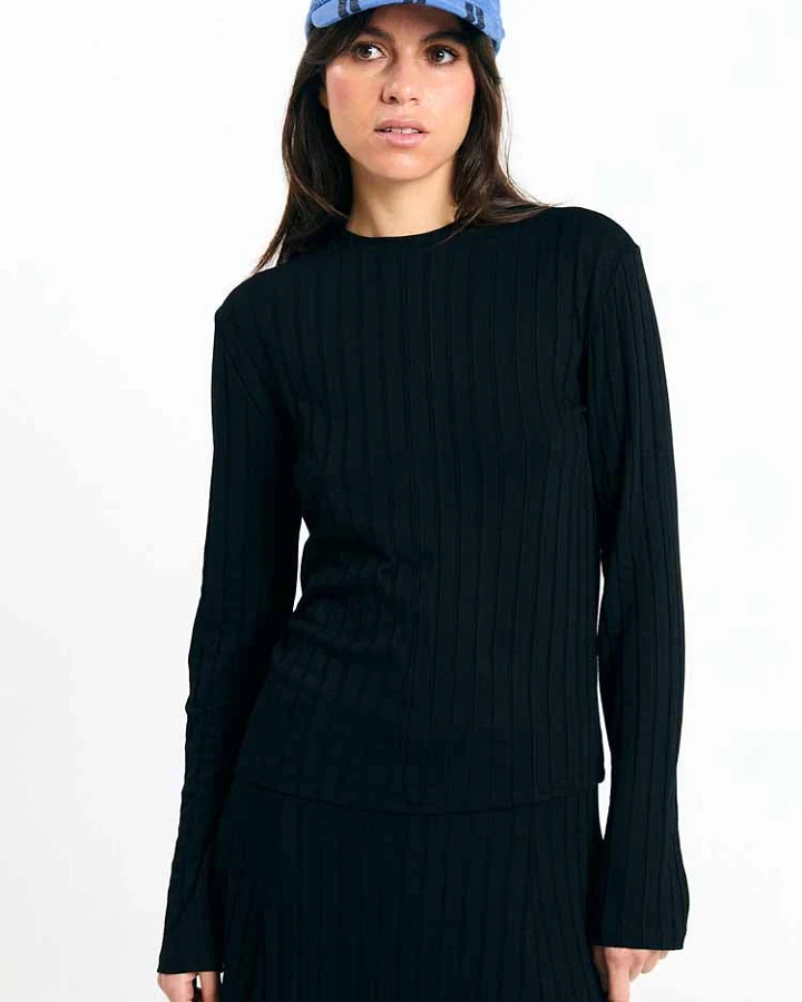 SUITE13LAB Damen vegan Top Viana Schwarz