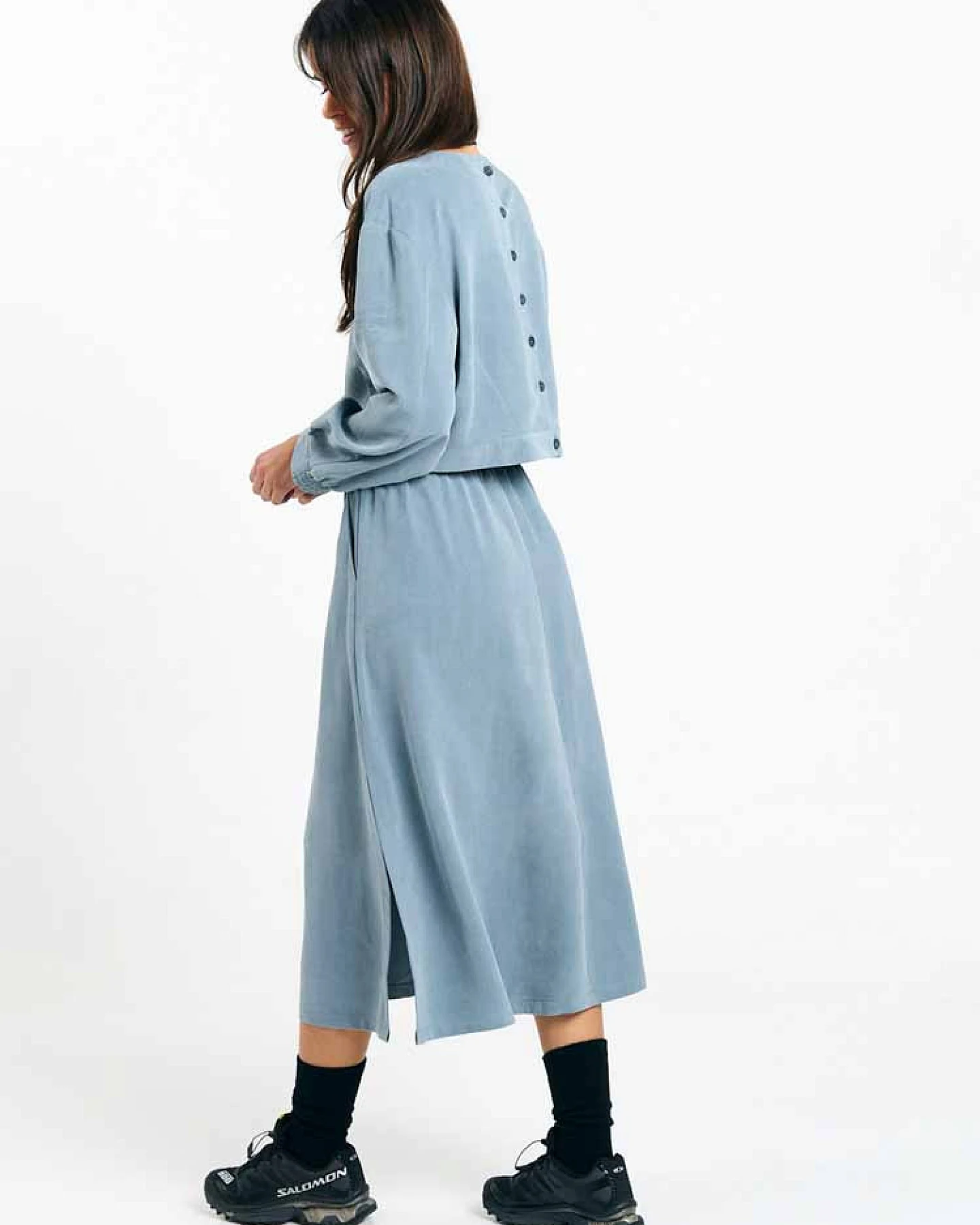 SUITE13LAB Damen vegan Rock Ferro Blaugrau – Ansicht 2