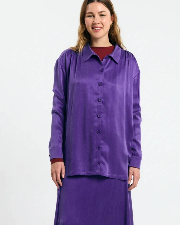 SUITE13LAB Damen vegan Shirt Lousa Königsblau