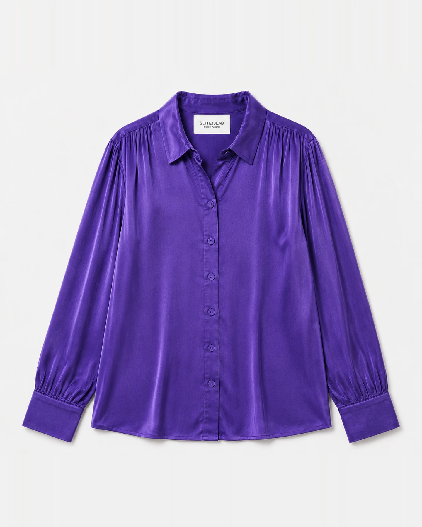 SUITE13LAB Damen vegan Shirt Lousa Königsblau – Ansicht 2