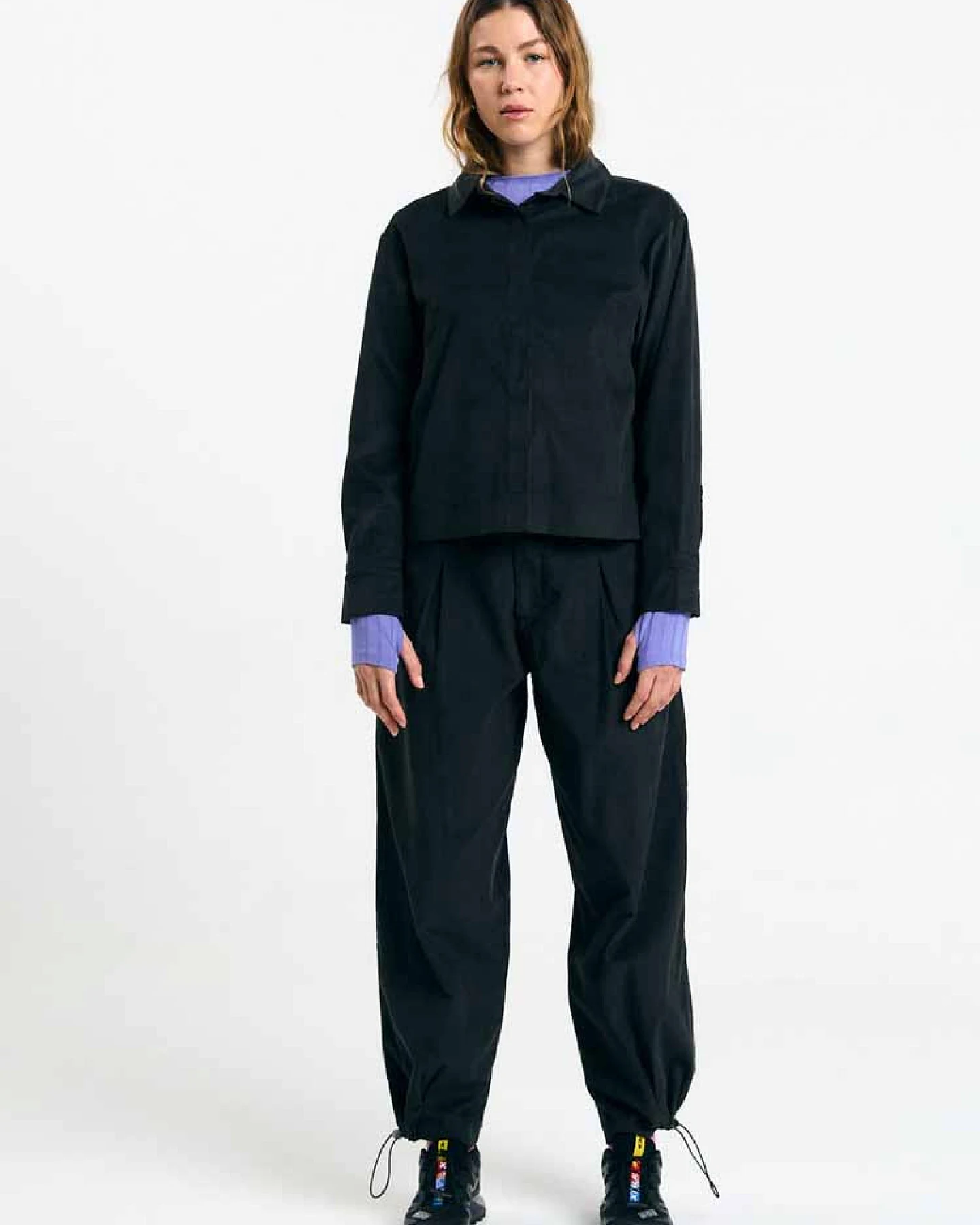 SUITE13LAB Damen vegan Hemd Vila Schwarz – Ansicht 2