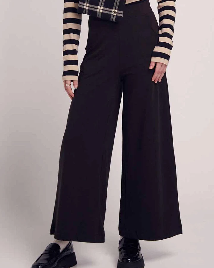 SUITE13LAB Damen vegan Hose Palau Schwarz