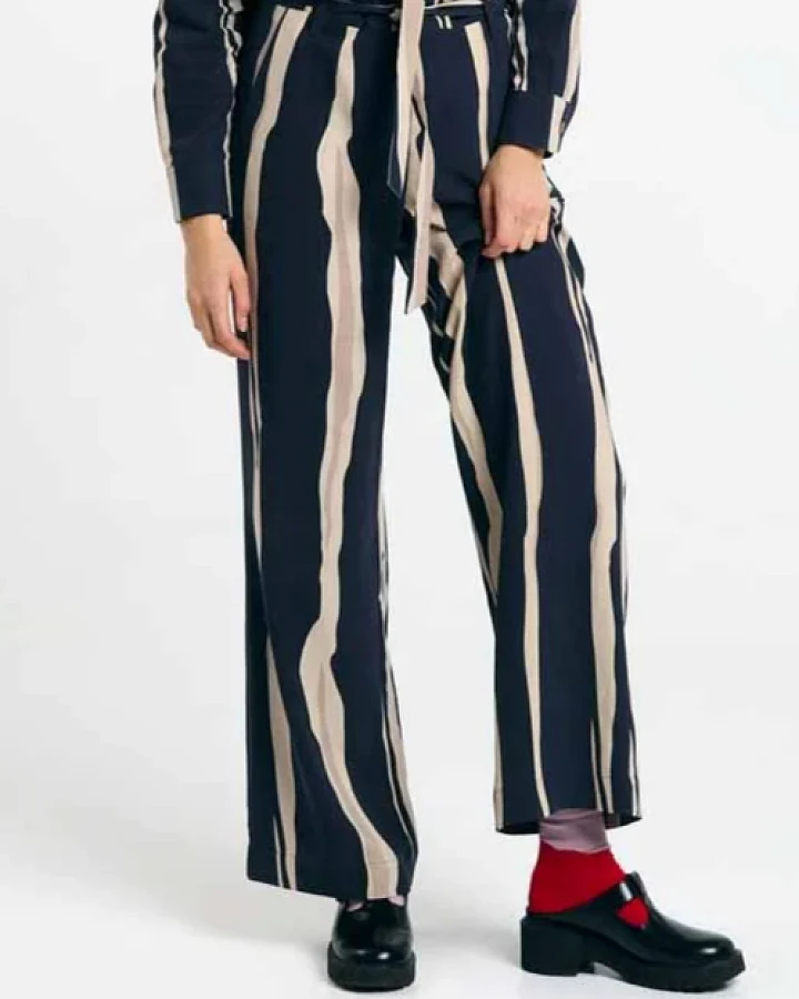 SUITE13LAB Damen vegan Hose Eo Print Flysch
