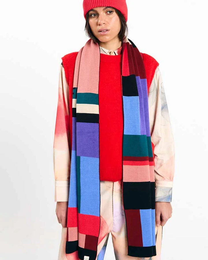 SUITE13LAB Damen vegan Schal London Colors Mix