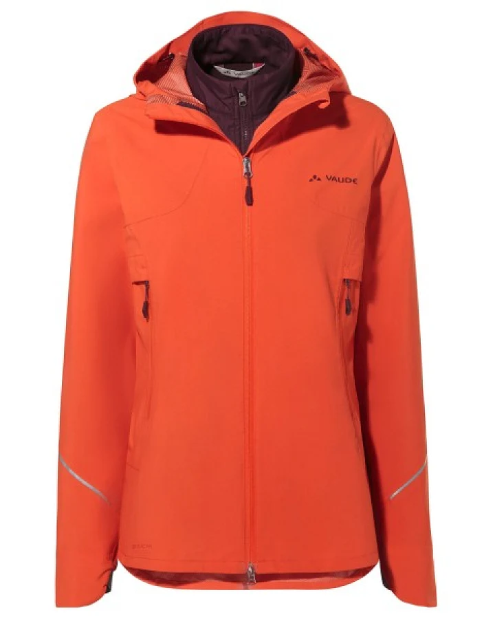Vaude - Women's Yaras 3in1 Jacket - Fahrradjacke Gr 36 rot