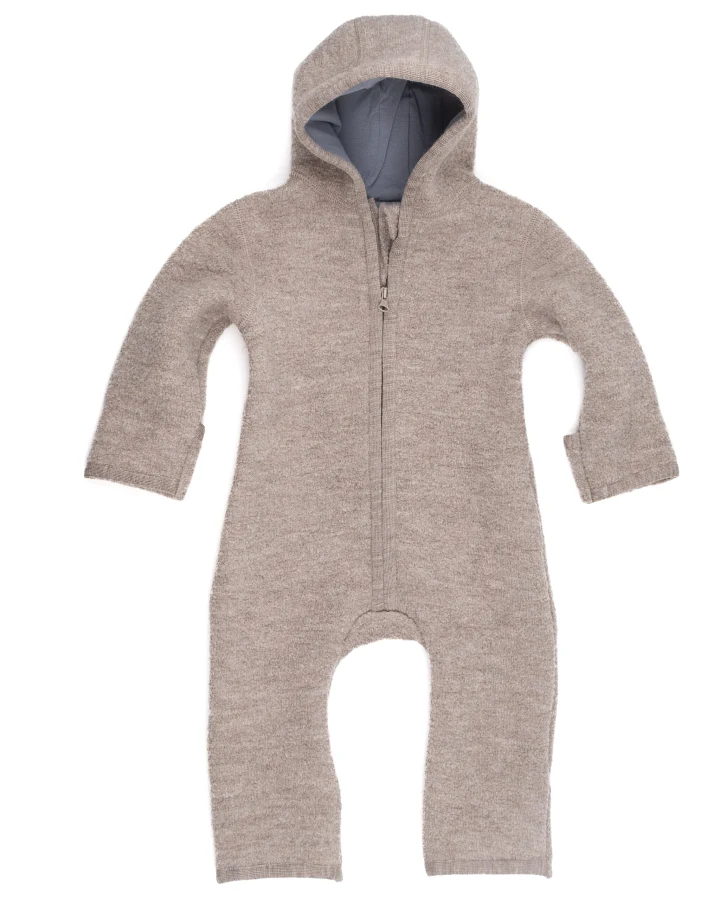 Halfen Strickerei - Walk-Overall mit Reißverschluss greige