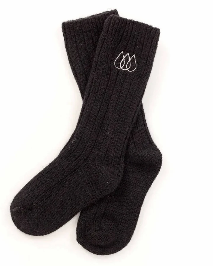 Halfen Strickerei - Wollsocken schwarz 27-30