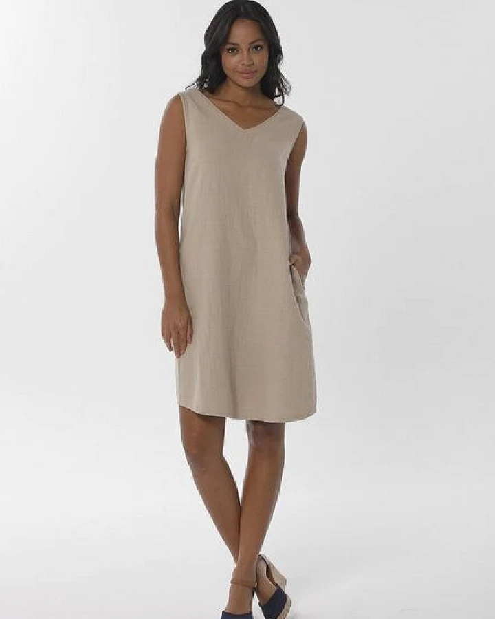 ORGANICATION Kleid aus Bio-Baumwolle und Leinen