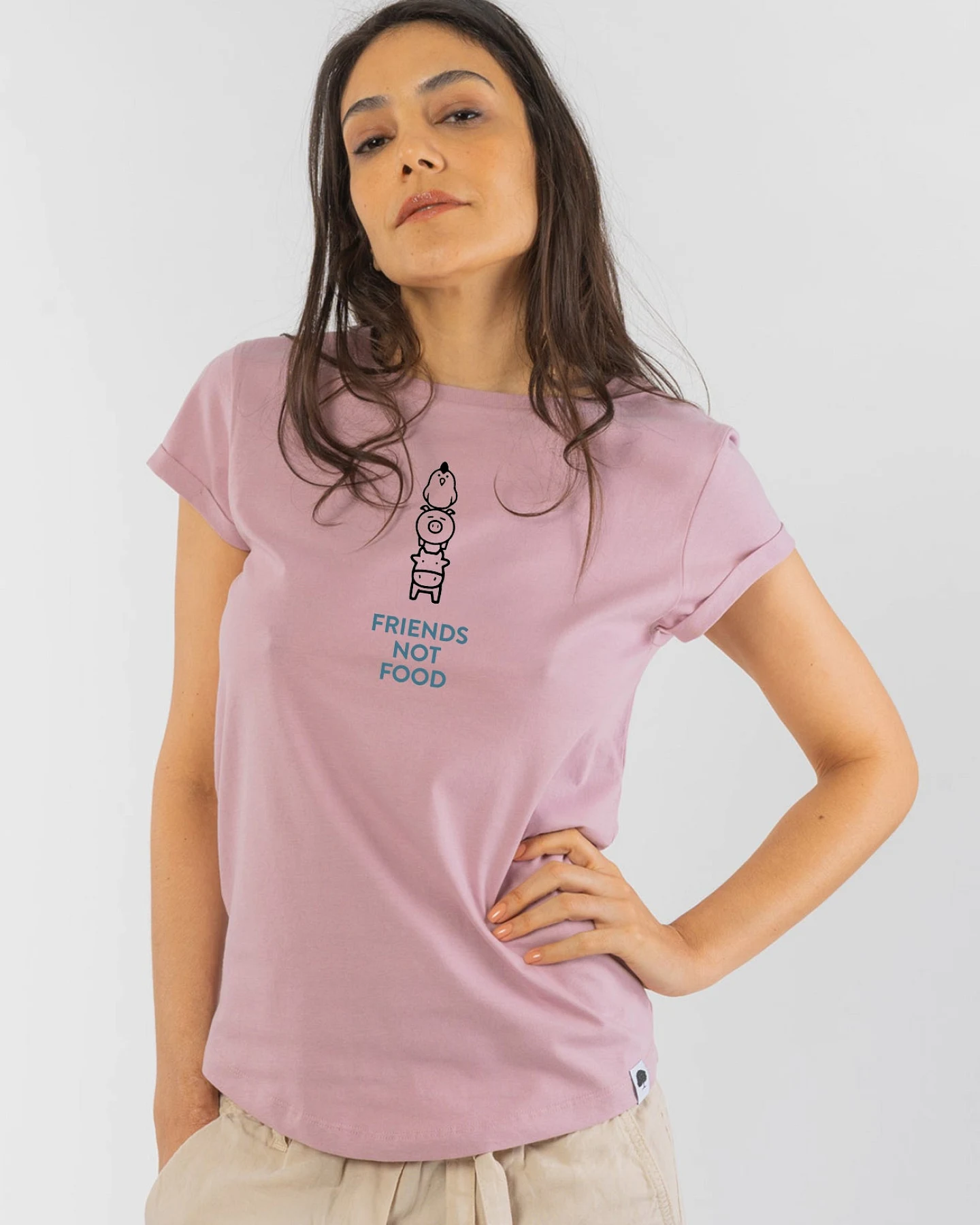 Friends not Food T-Shirt für Frauen – Ansicht 2