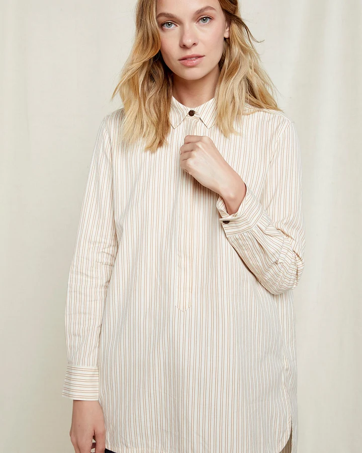 Striped Shirt aus Bio Baumwolle
