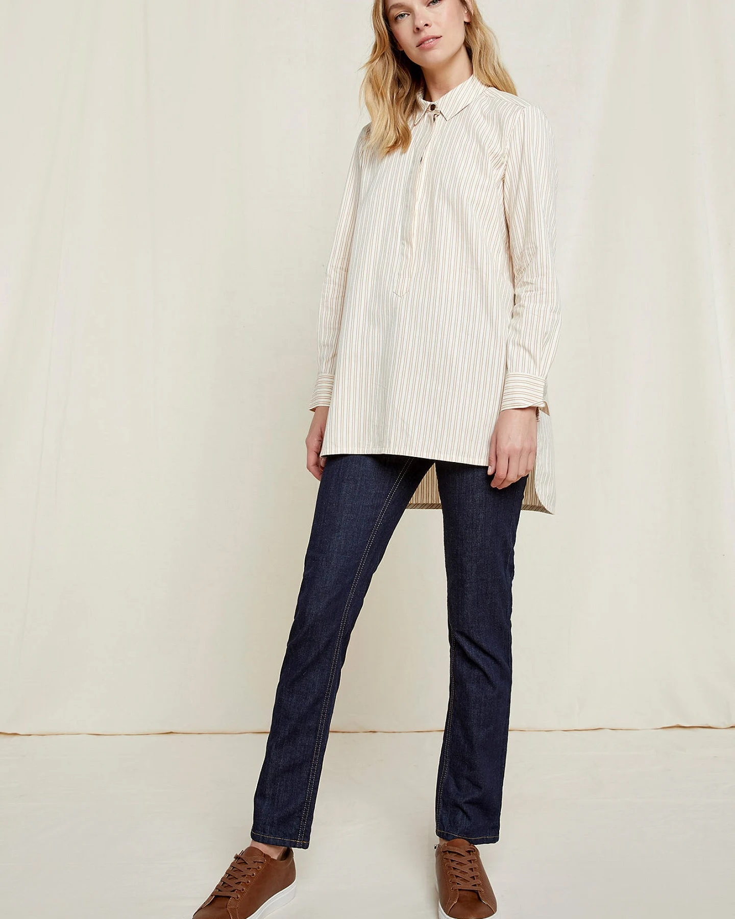 Striped Shirt aus Bio Baumwolle – Ansicht 2
