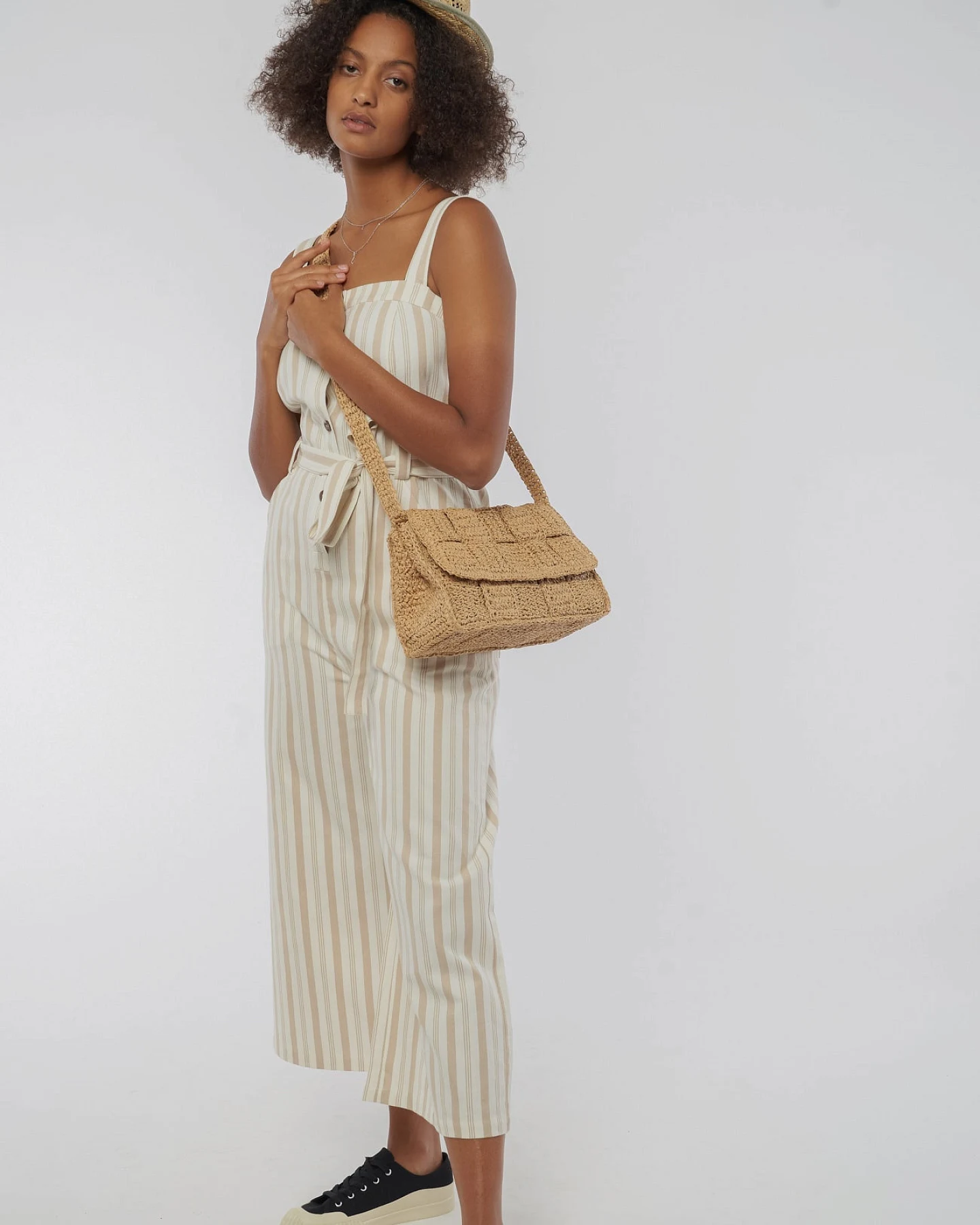 Rena Gestreifter Jumpsuit aus Bio Baumwolle – Ansicht 2
