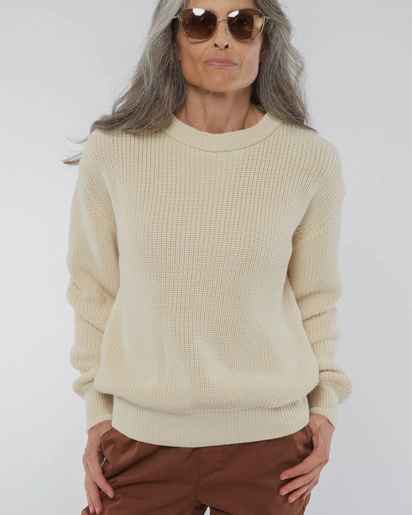Strickpullover aus Bio Baumwolle – Ansicht 2