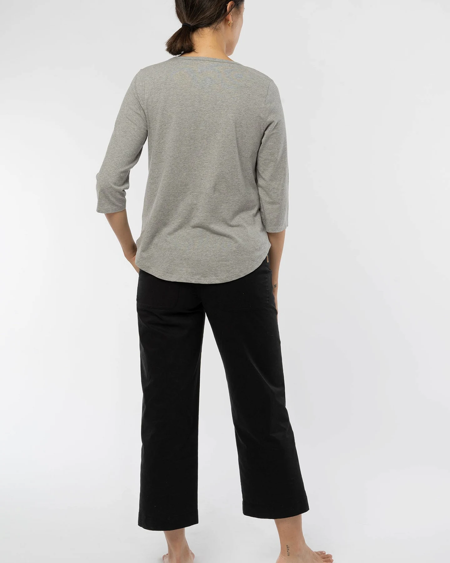 Ladies Three Quarter Sleeve T-Shirt aus Bio Baumwolle – Ansicht 4
