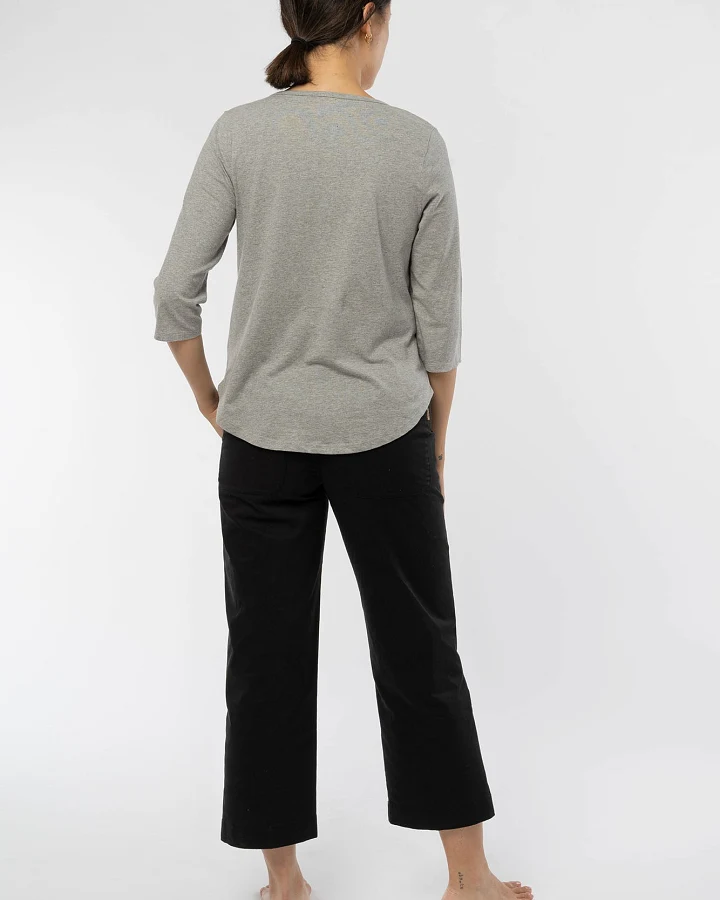 Ladies Three Quarter Sleeve T-Shirt aus Bio Baumwolle