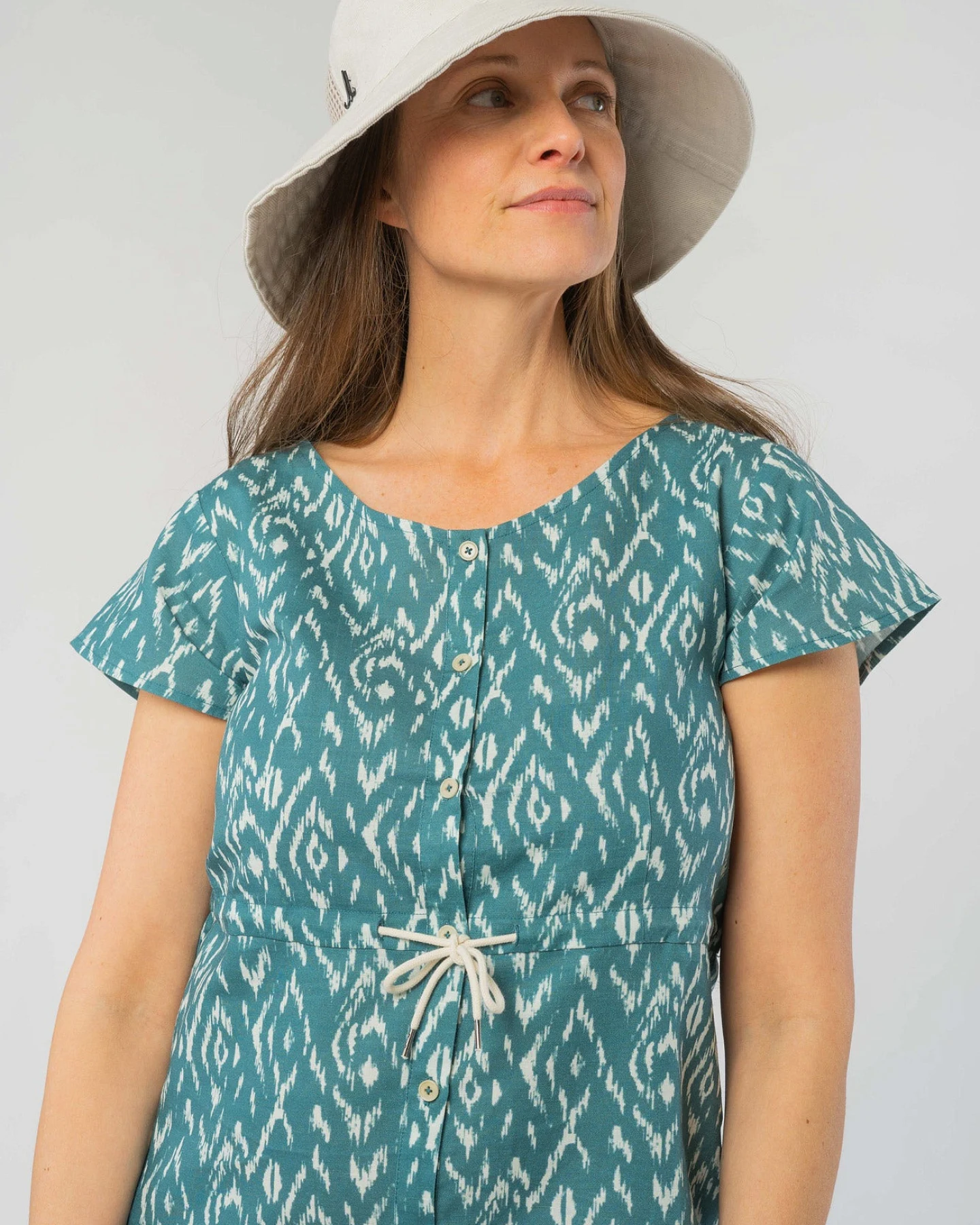 Linen Kleid aus Leinen & Bio Baumwolle – Ansicht 3