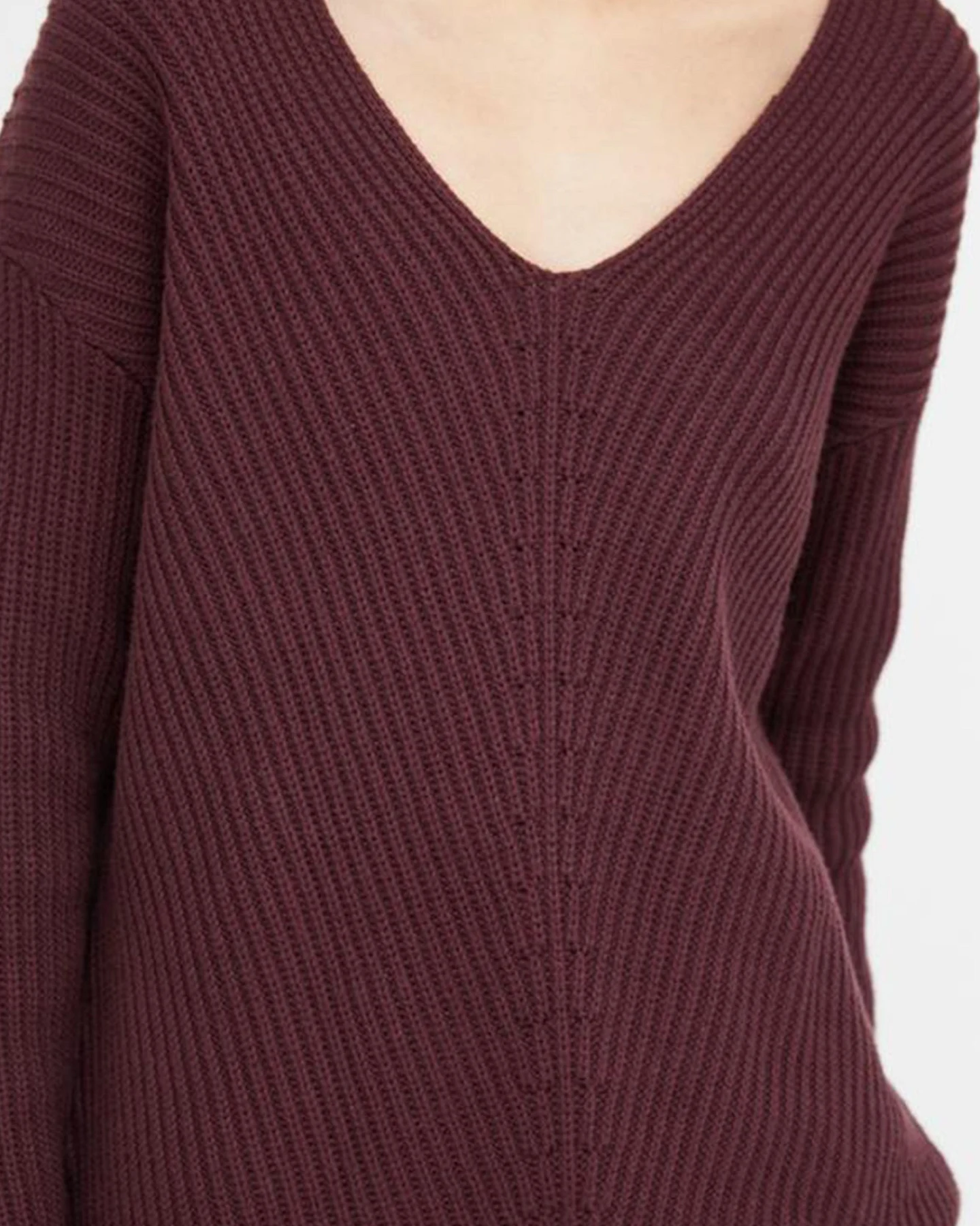 Cotton V-Neck Sweater – Ansicht 4