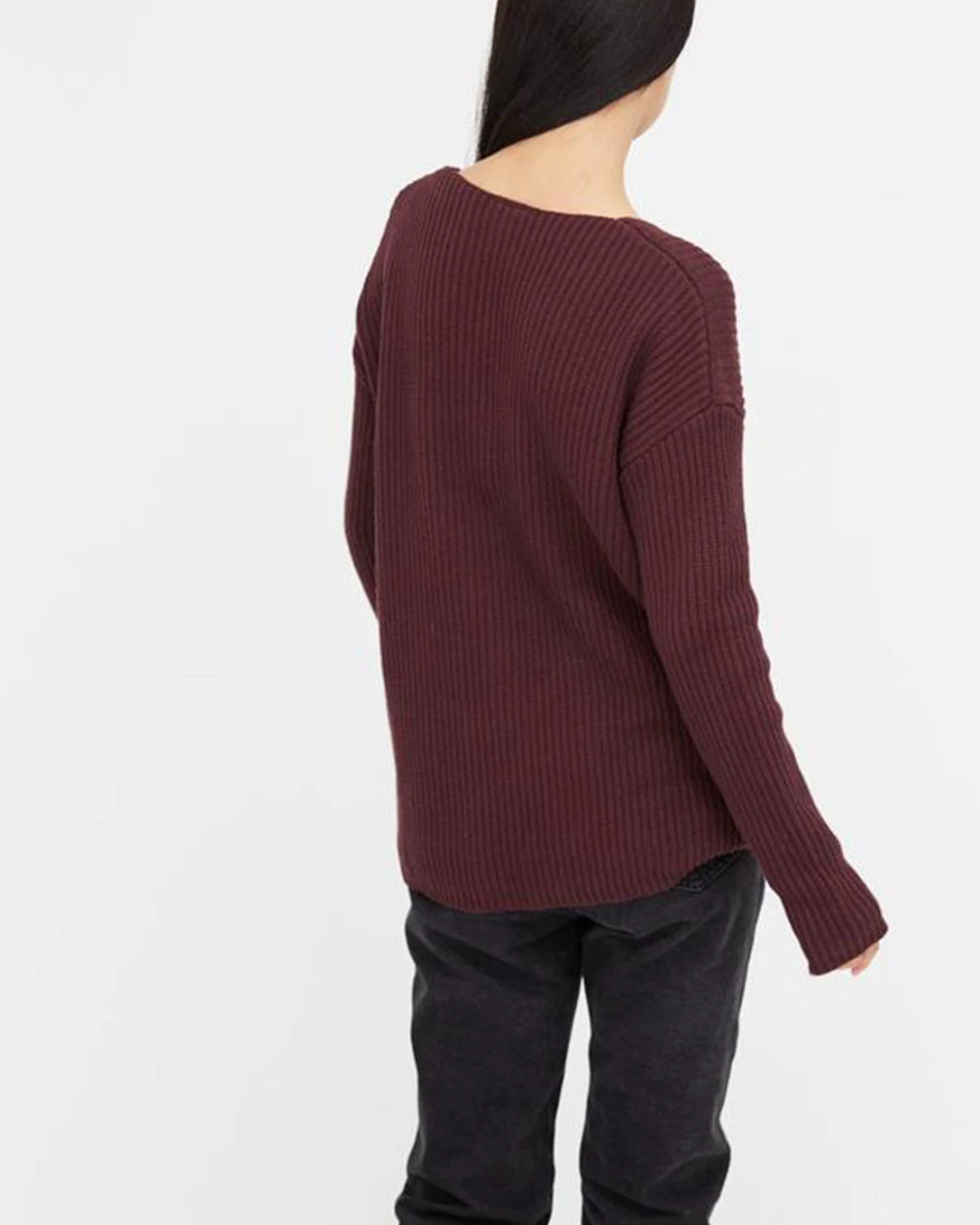 Cotton V-Neck Sweater – Ansicht 4