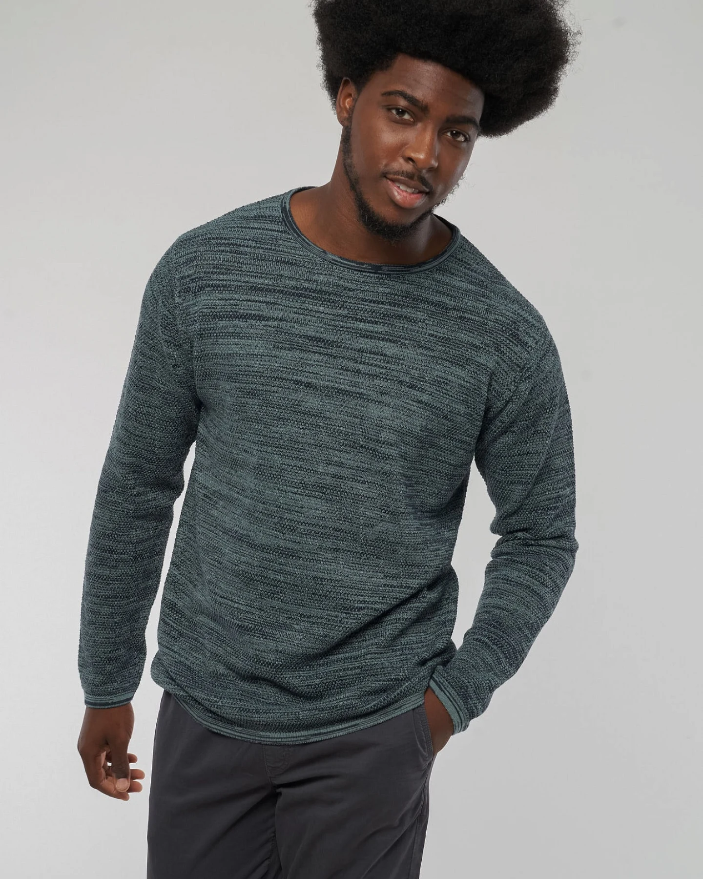 Knit-Crewneck aus Bio Baumwolle – Ansicht 6