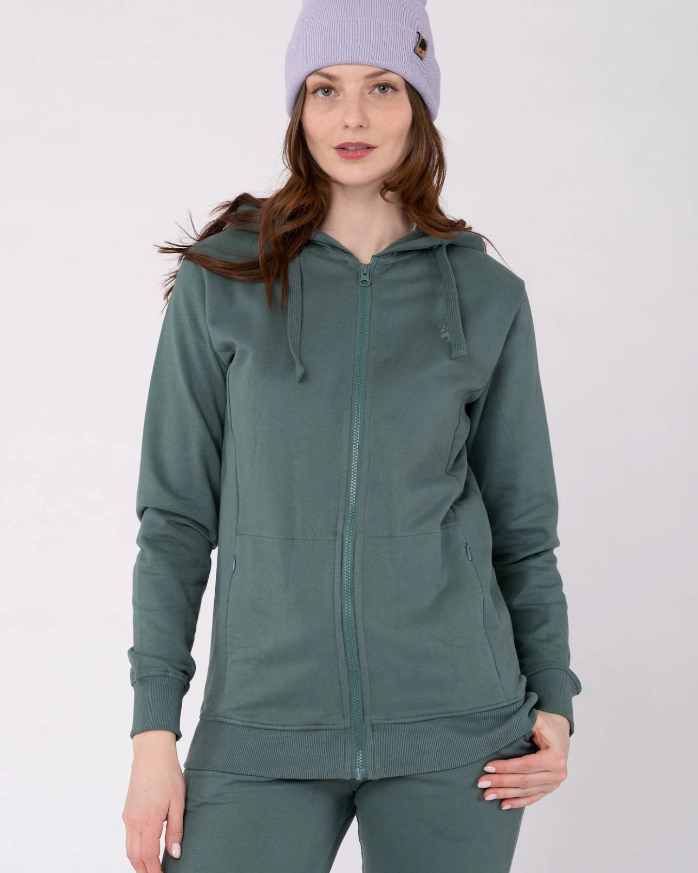 Kapuzenjacke aus Bio Baumwolle – Ansicht 4