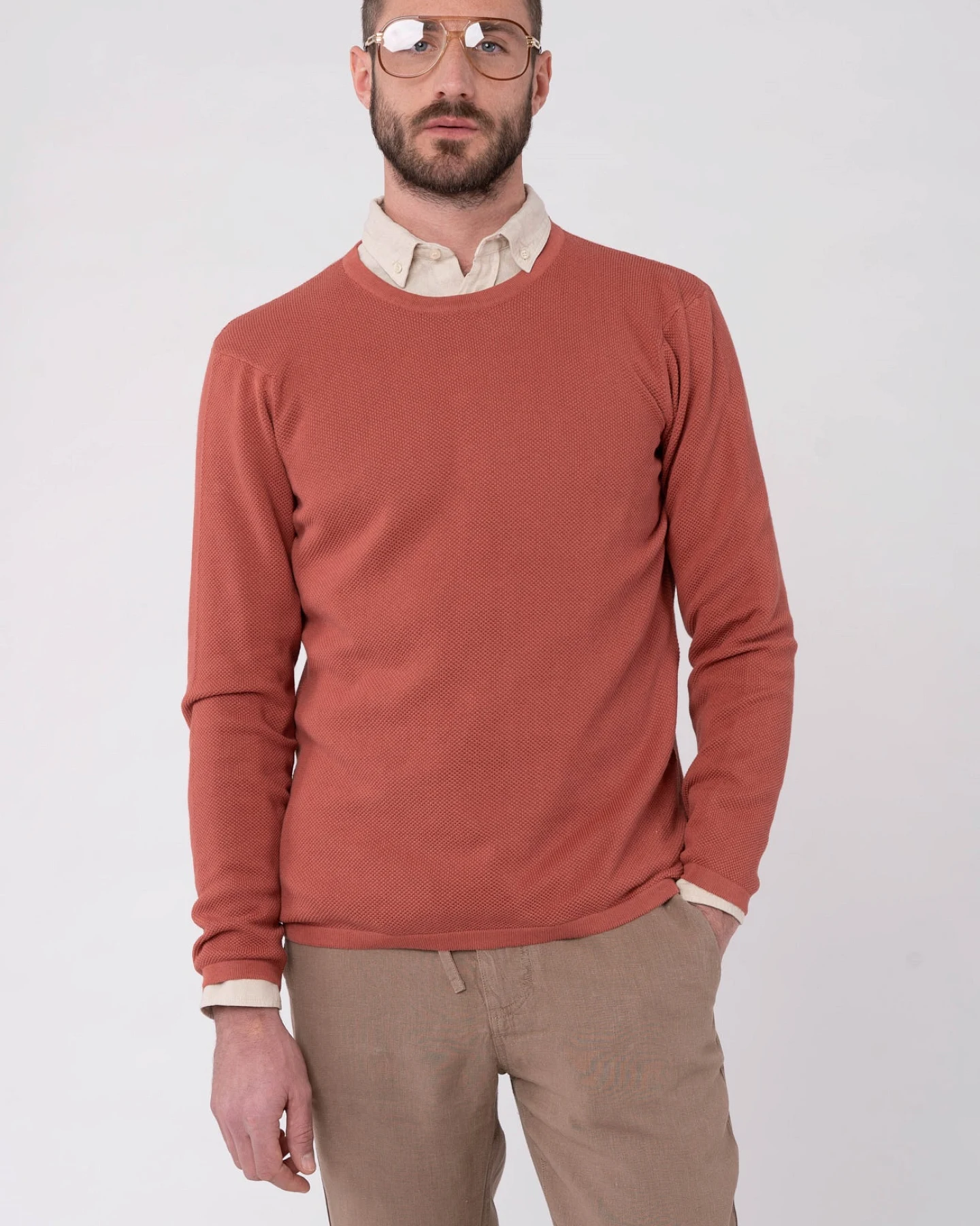 Rippstrickpullover aus Bio Baumwolle – Ansicht 2