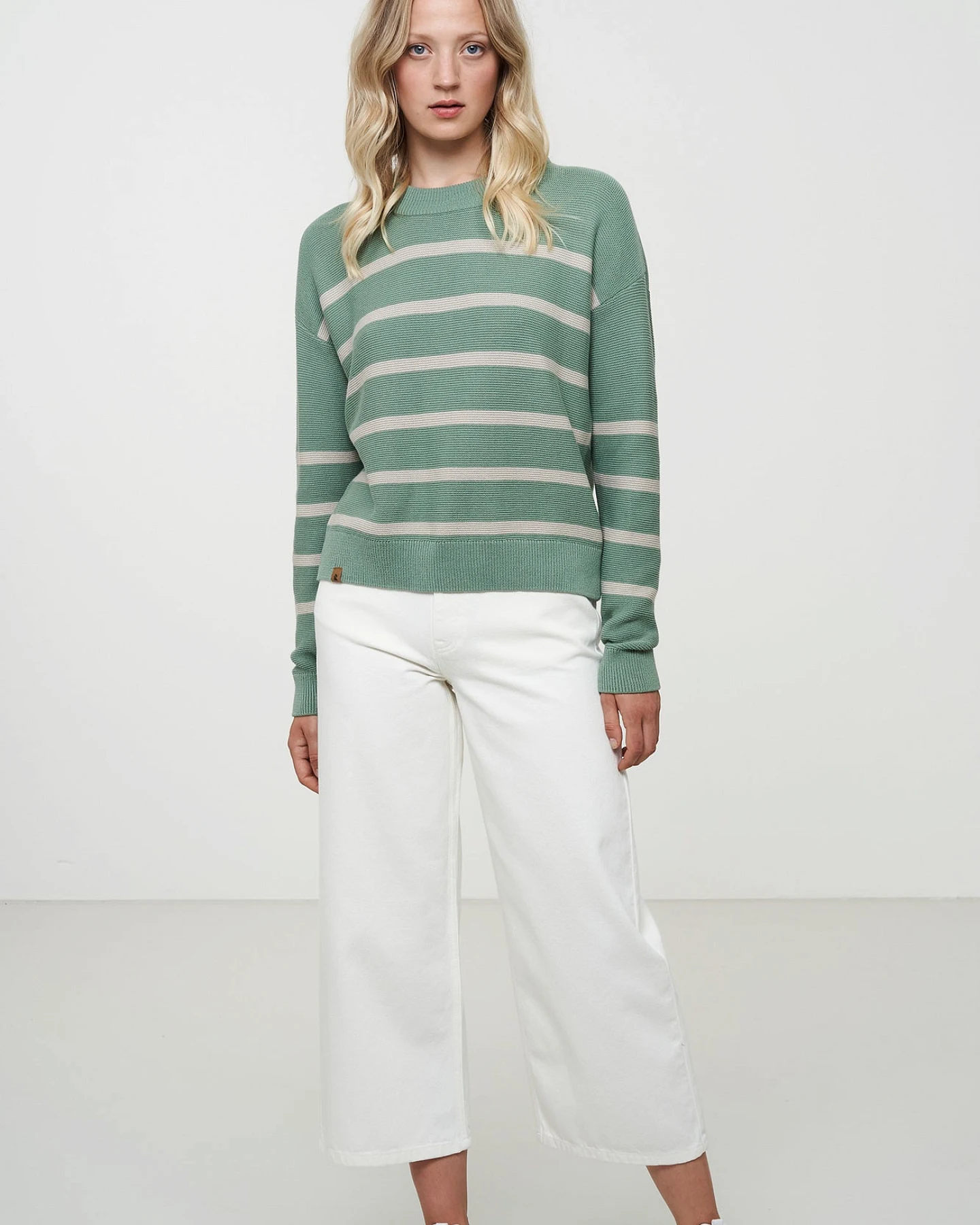 Gestreifter Pullover aus Bio Baumwolle – Ansicht 2