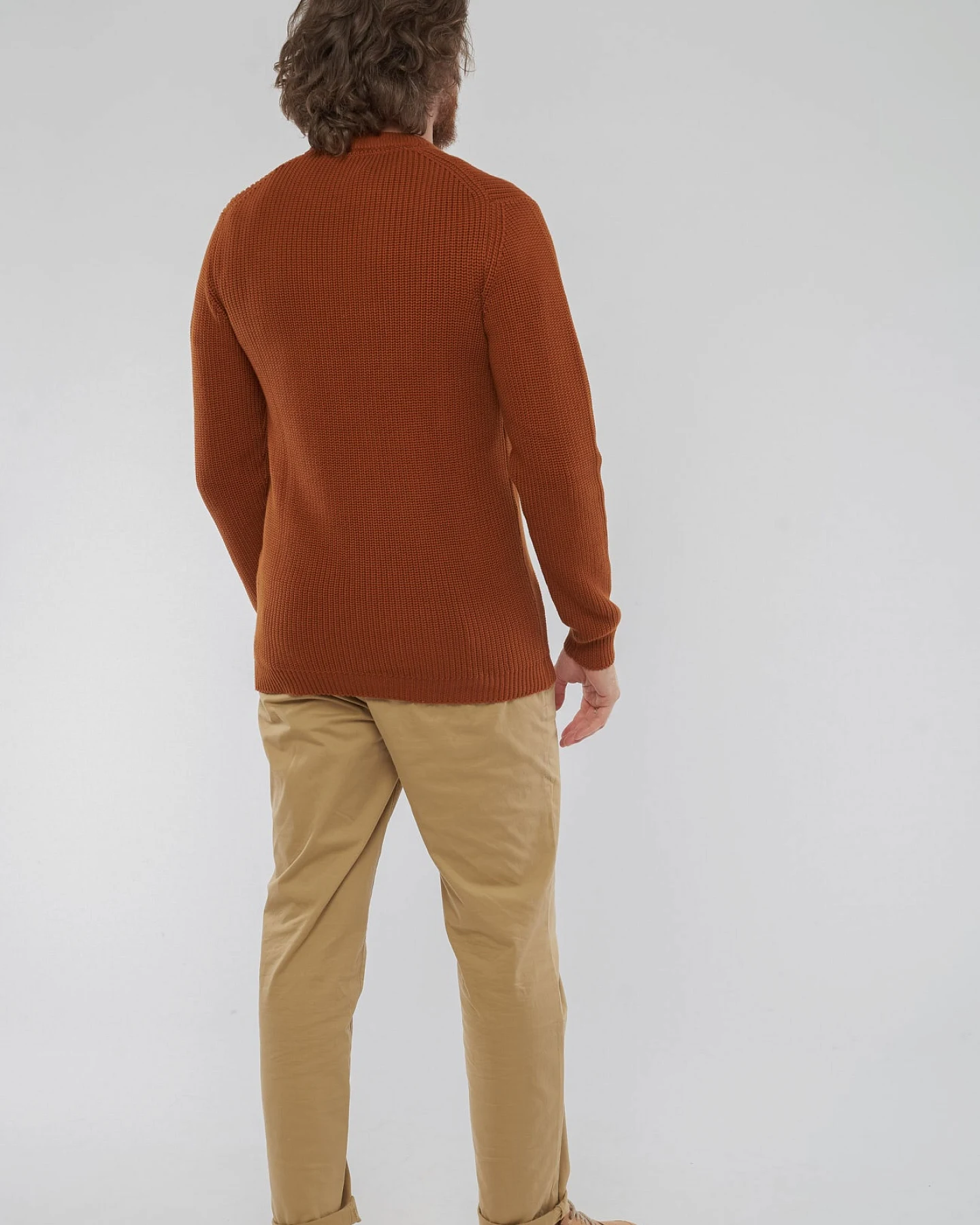 Ripp Strickpullover RAVI aus Bio Baumwolle – Ansicht 4