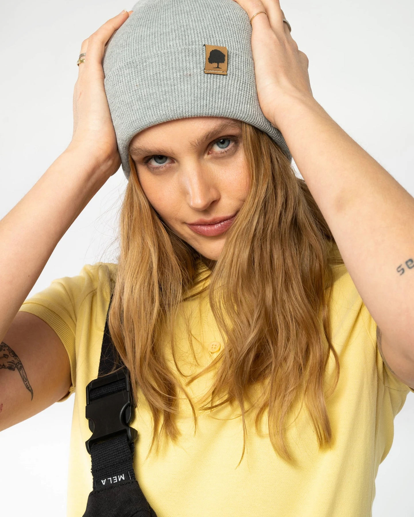 Rib Beanie aus Bio Baumwolle & recyceltem Polyester – Ansicht 4