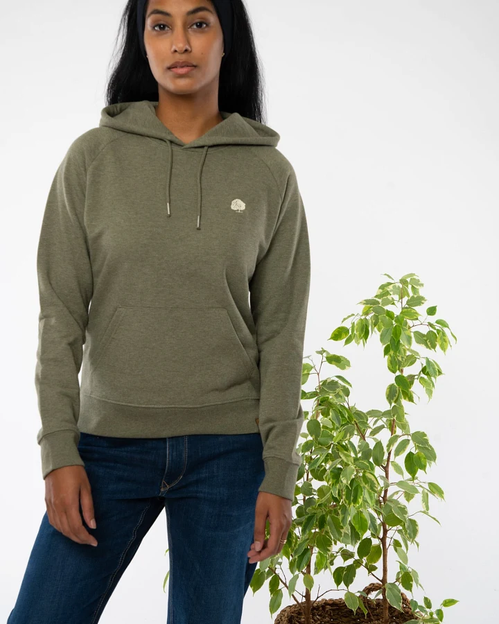 Trendiger klassicher Bio Hoodie für Frauen