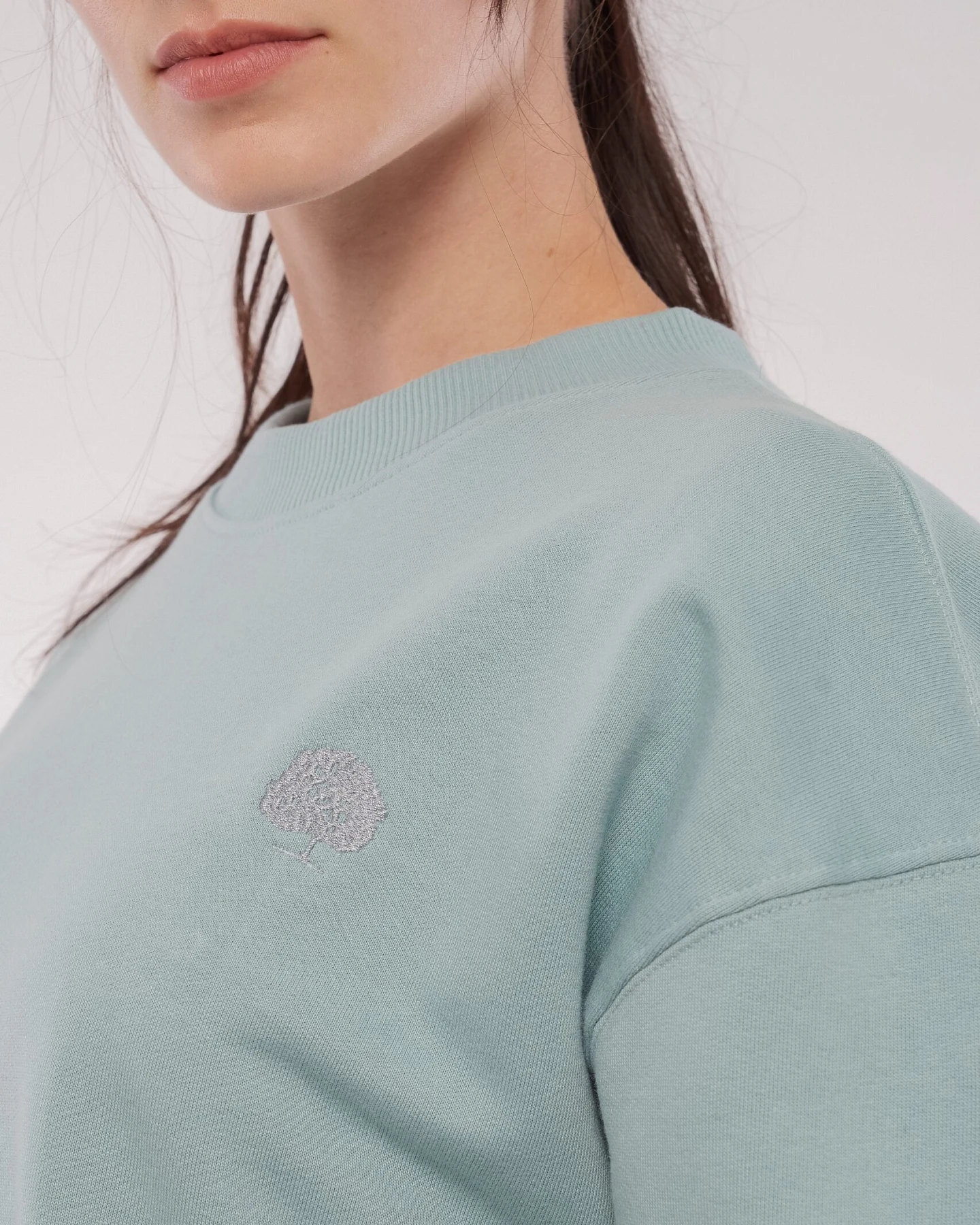 Heavy Drop Shoulder Sweatshirt aus Bio Baumwolle – Ansicht 3