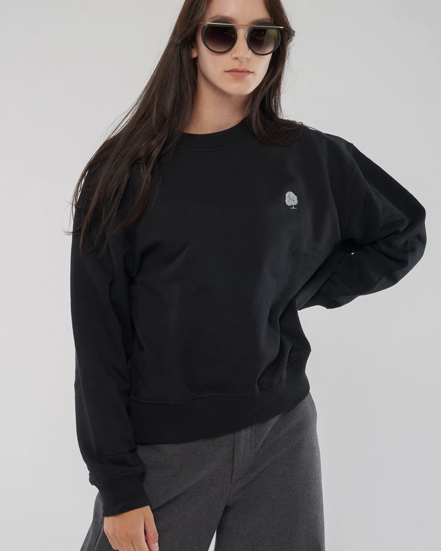 Heavy Drop Shoulder Sweatshirt aus Bio Baumwolle – Ansicht 2