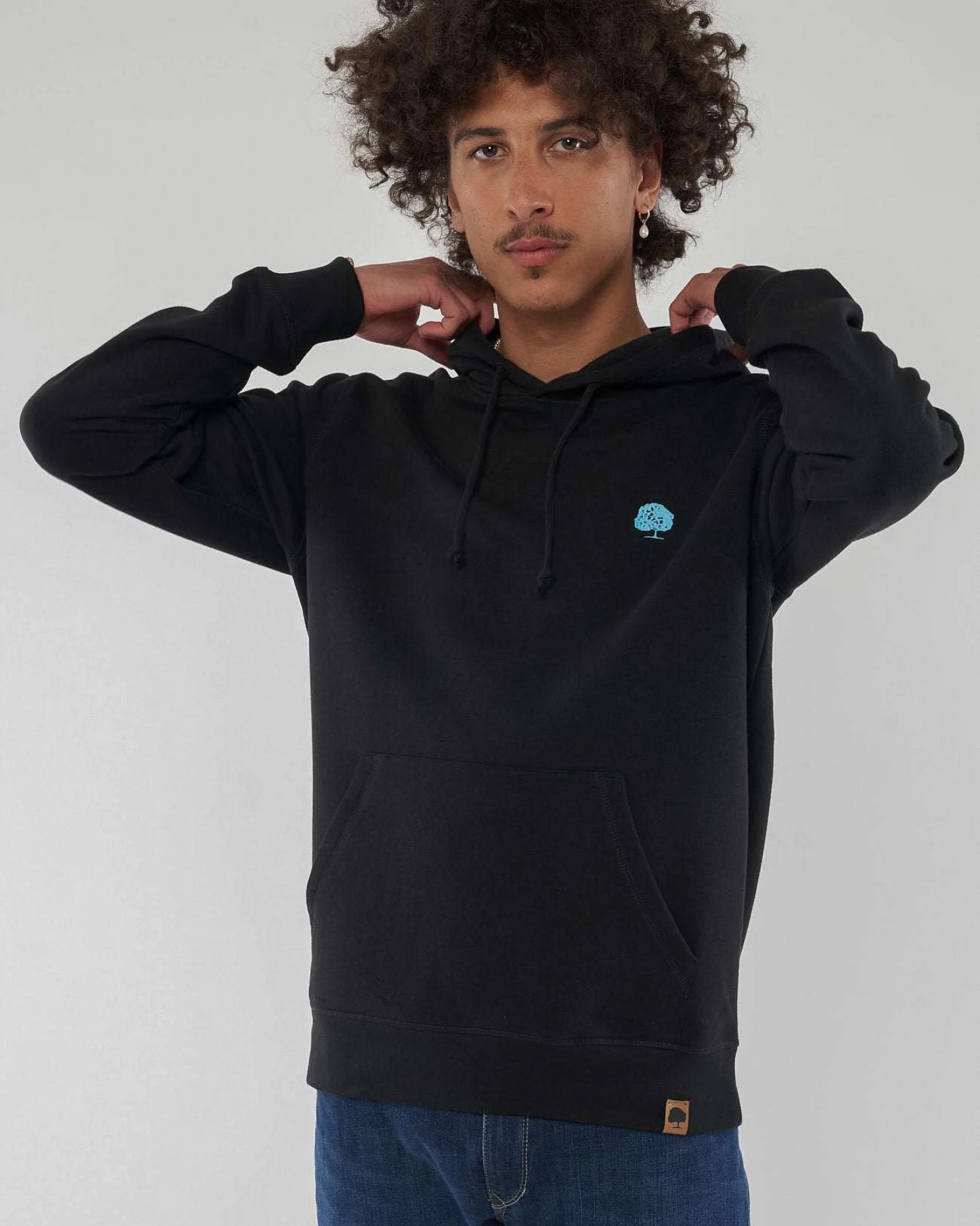 Leichter Hoodie aus Bio Baumwolle – Ansicht 2