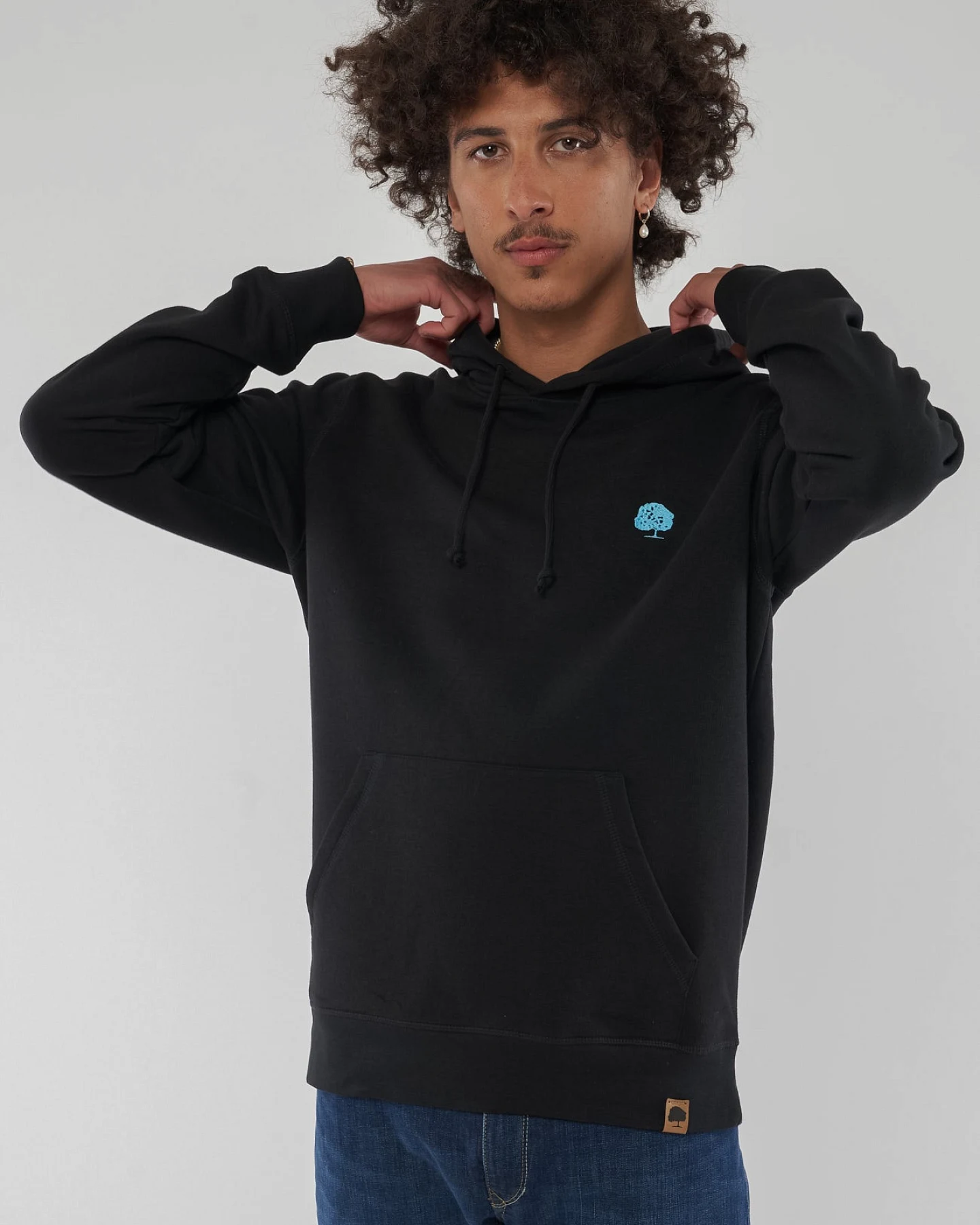 Leichter Hoodie aus Bio Baumwolle – Ansicht 2