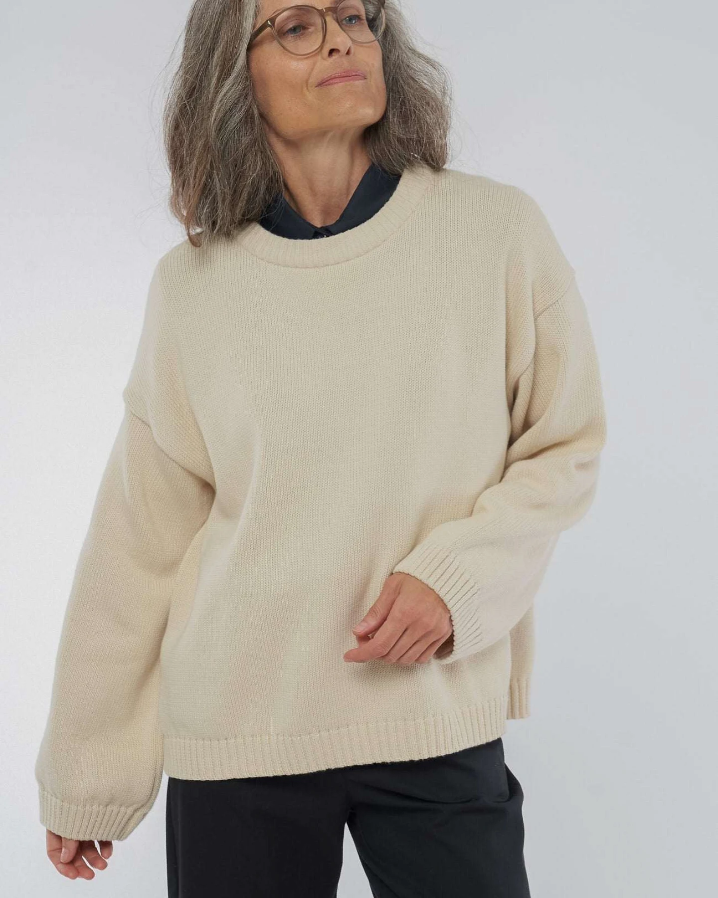 Knitted Sweater aus Bio Baumwolle – Ansicht 2