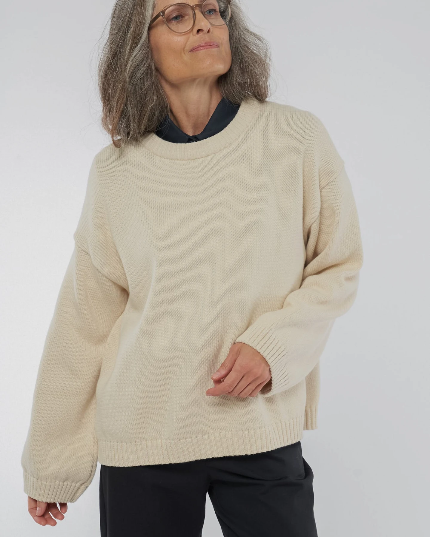 Knitted Sweater aus Bio Baumwolle – Ansicht 2