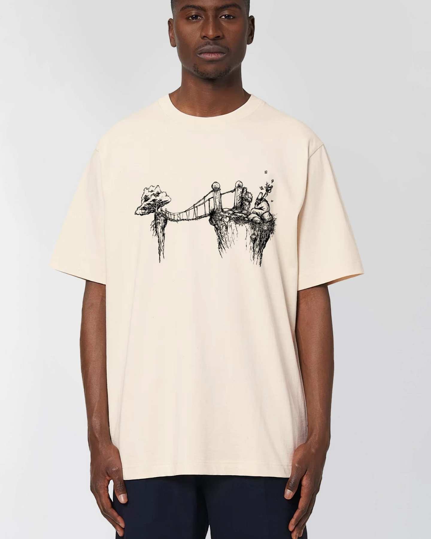 Brückenwächter Relaxed Fit T-Shirt für Männer – Ansicht 2
