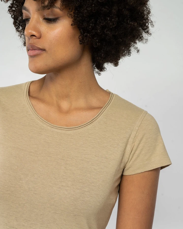 Legeres T-Shirt aus Hanf & Bio Baumwolle