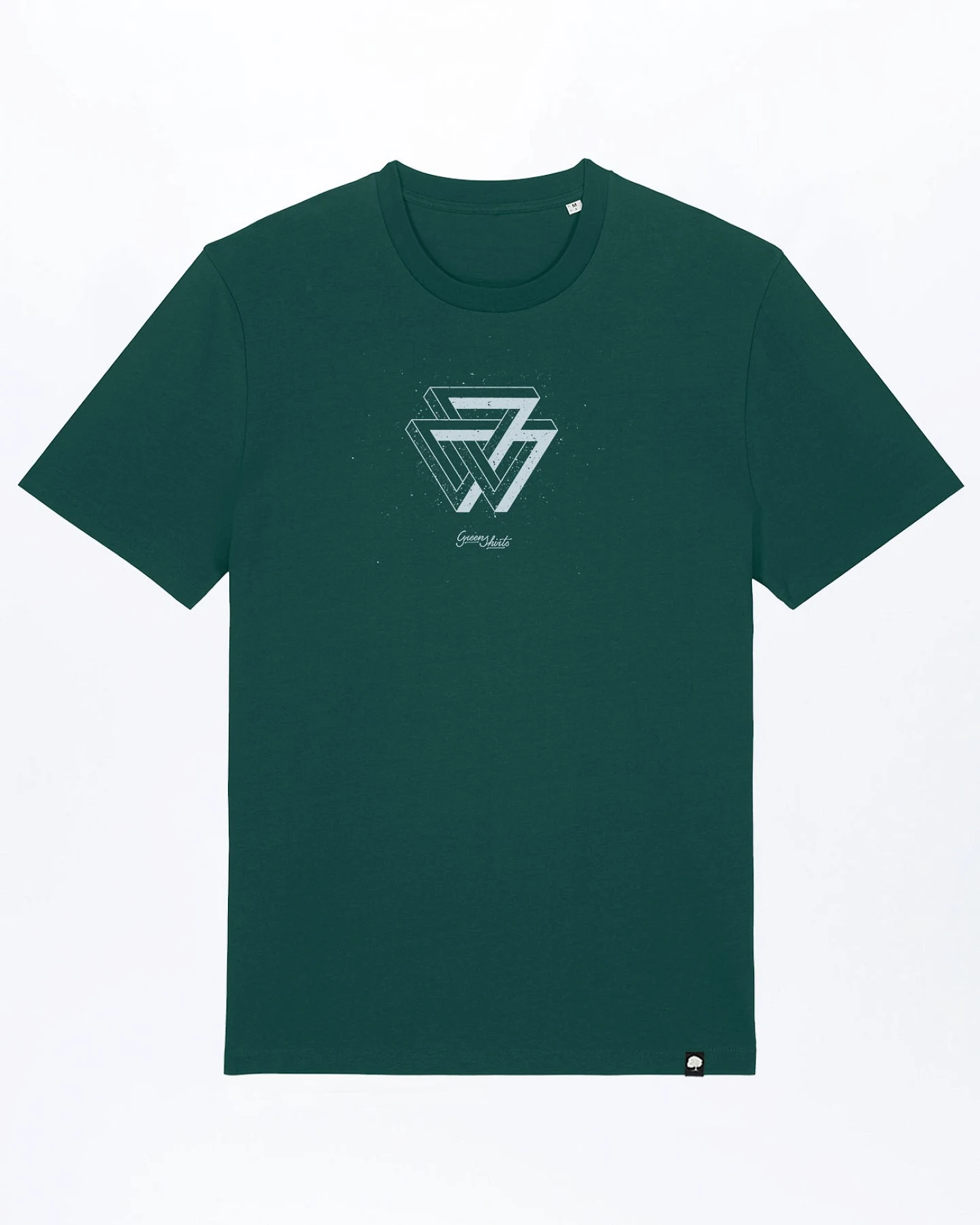 Melange Triangle T-Shirt für Männer – Ansicht 4