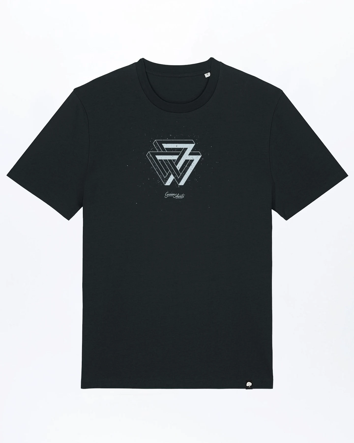Melange Triangle T-Shirt für Männer – Ansicht 4